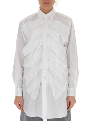 Comme Des Garçons Comme Des Garçons Pleated Buttoned Shirt