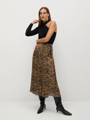 Snake Print Skirt