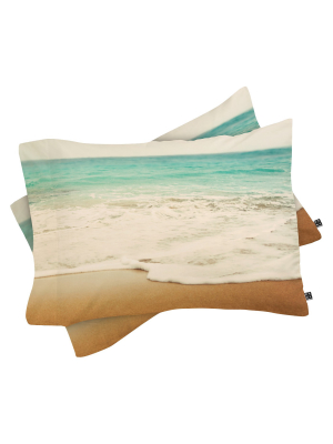 Bree Madden Ombre Beach Pillow Sham (standard) Blue Ocean 1 Pc - Deny Designs