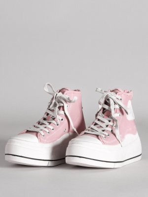 Kurt High Top Sneaker - Pink