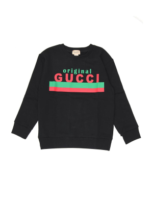 Gucci Kids Logo Print Sweatshirt