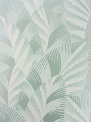 Chrysler Wallpaper In Pale Duck Egg And Ivory From The Fantasque Collection By Osborne & Little