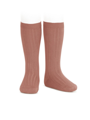 Ribbed Knee Socks