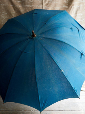 Early 20th Century Blue Umbrella 1