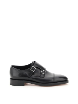 John Lobb William Monk Strap Derby Shoes