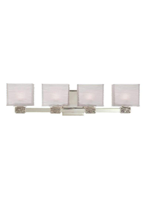 Hartsdale 4 Light Bath Bracket Satin Nickel