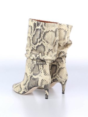 Paris Texas Embossed Ankle Boots