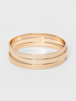 Bangle Bracelet 3pc - A New Day™ Gold