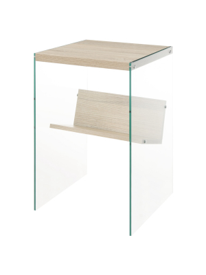 Soho End Table Weathered White - Breighton Home