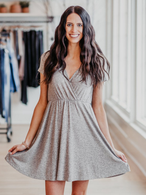 Emery Ribbed V-neck Dress