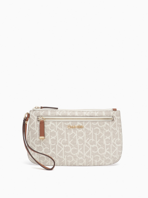 Monogram Logo Large Slim Wristlet