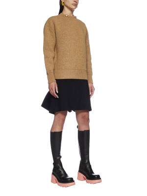 Bottega Veneta Ring Embellished Knit Sweater