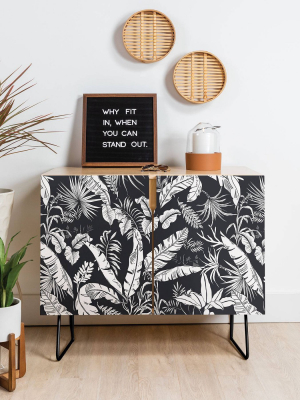 Marta Barragan Camarasa Jungle Credenza Black - Deny Designs