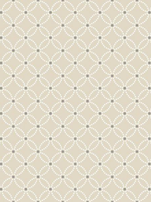 Kinetic Beige Geometric Floral Wallpaper From The Symetrie Collection By Brewster Home Fashions