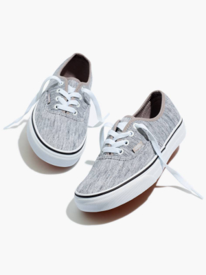 Vans® Unisex Authentic Lace-up Sneakers In Grey Rib