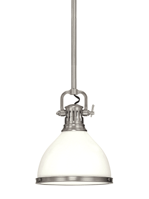 Randolph 1 Light Pendant Satin Nickel