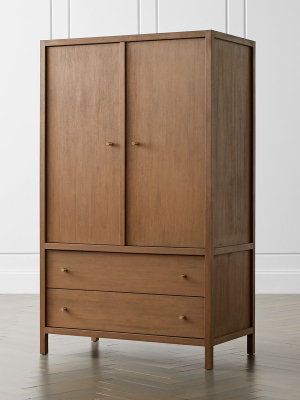 Keane Driftwood Solid Wood Armoire