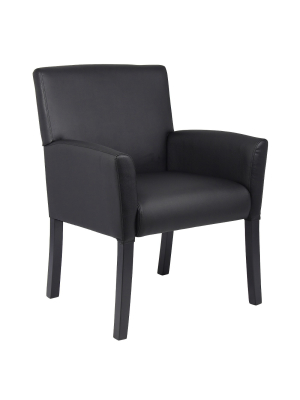 Executive Box Armchair Black - Boss Office Products