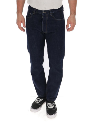 Prada Logo Plaque Straight-leg Jeans