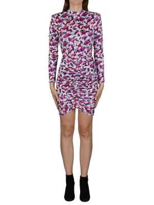 Rotate Miki Abstract Print Mini Dress