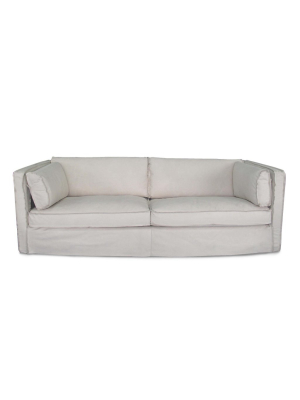 Gypsy Sofa In Cappuccino White Leather