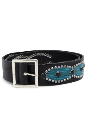 Golden Goose Deluxe Brand Stud Embellished Buckle Belt