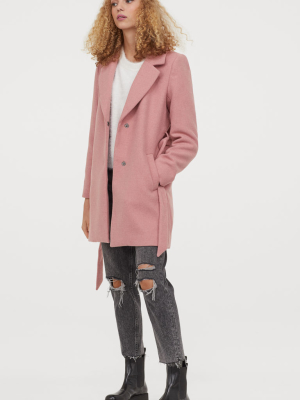 Wool-blend Coat