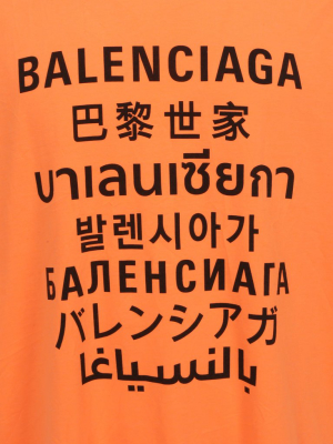 Balenciaga Languages Logo Oversized T-shirt