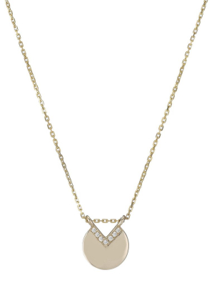 Diamond Circle Necklace