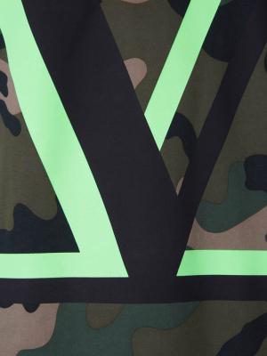 Valentino Vlogo Camouflage T-shirt