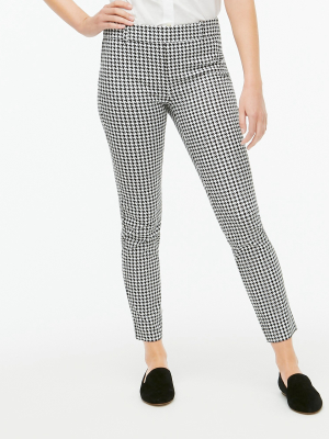 Houndstooth Winnie Pant In Stretch Cotton