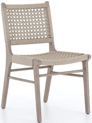 Delmar Outdoor Dining Chair, Weathered Grey, Set Of 2