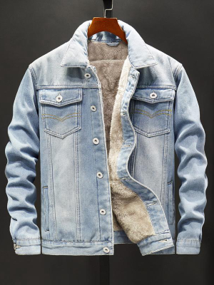 Pologize™ Warm Button-up Denim Jacket