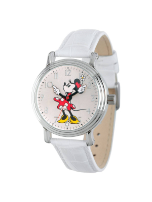 Women's Disney Minnie Mouse Silver Vintage Alloy Watch