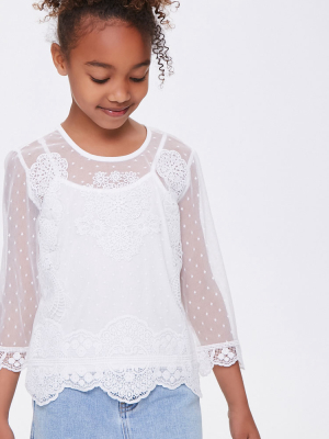 Girls Crochet Lace Top (kids)