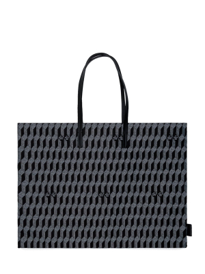 Au Départ Geometric Printed Tote Bag