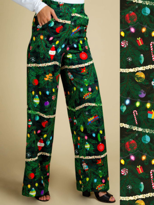 The Christmas Tree Camo | Womens Christmas Tree Print Pant