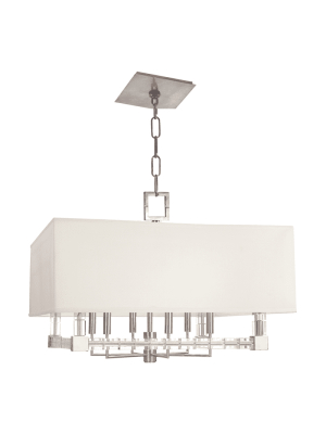 Alpine 6 Light Chandelier Polished Nickel