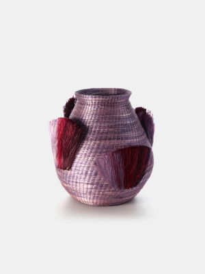 Charlie Sprout Fanned Out Bulbous Small Vase