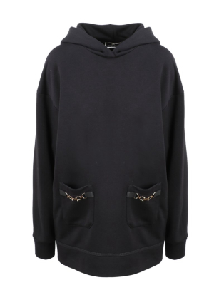 Elisabetta Franchi Chain Embellished Hoodie