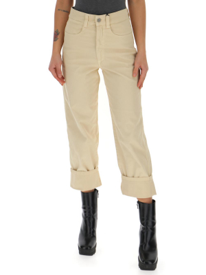 Barena High Waisted Cuffed Pants