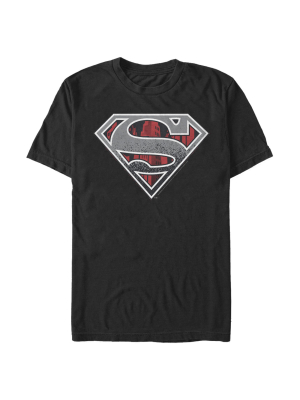 Men's Superman Logo Grunge T-shirt