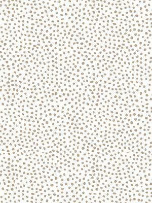 Huddy's Dots Wallpaper In Taupe From The Wallpaper Republic Collection By Milton & King