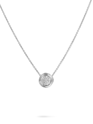 Marco Bicego® Jaipur Collection 18k White Gold And Diamond Pendant