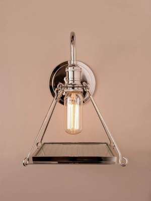 Hudson Valley Lighting Thorndike Sconce - Polished Nickel & Clear