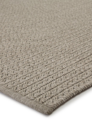 Iver Indoor/outdoor Solid Light Gray Rug