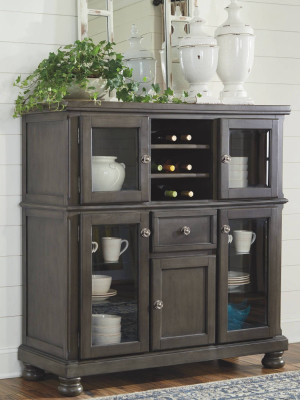 Audberry Dining Room Server Dark Gray - Signature Design By Ashley