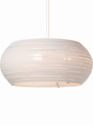 Ohio Scraplight Pendant White In Various Sizes