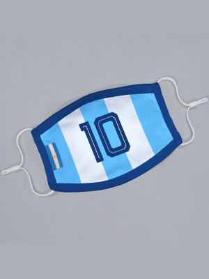 Argentina Soccer Jersey Flat Face Mask