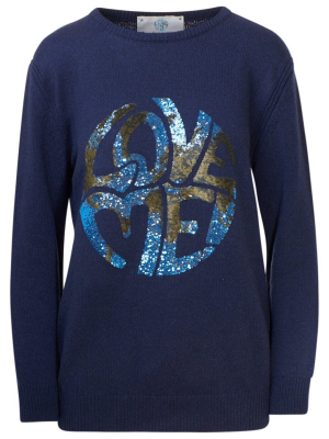 Alberta Ferretti Embellished Crewneck Jumper